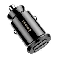 Зарядное устройство Baseus Grain Car Charger USB-A Black Фото 3
