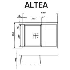 Мойка кухонная GRANADO ALTEA ivory Фото 4