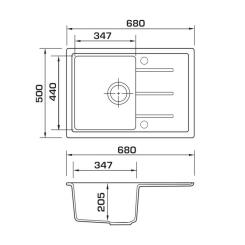 Мойка кухонная GRANADO Blanos ivory Фото 6