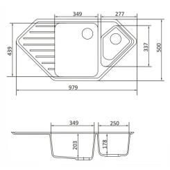 Мойка кухонная GRANADO IBIZA avena Фото 9