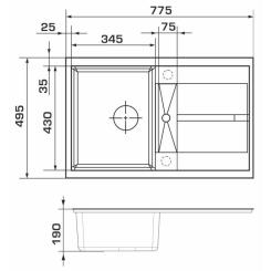 Мойка кухонная GRANADO VALENCIA grafito Фото 6