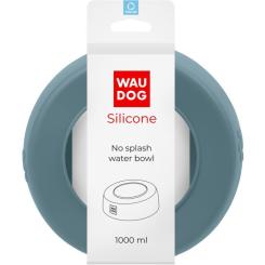 Посуда для собак WAUDOG Silicone Миска-непроливайка 1 л сіра Фото 3