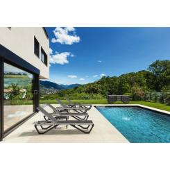 Стол садовый PAPATYA к шезлонгу Wave антрацитовый Фото 1