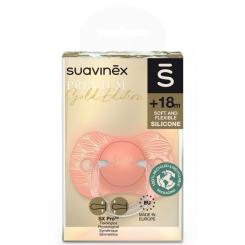 Пустышка Suavinex Gold Edition физиологическая, +18 мес. оранжевая Фото 2