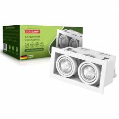 Светильник точечный Eurolamp LED GU10x2 white Фото