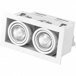 Светильник точечный Eurolamp LED GU10x2 white Фото 1