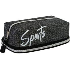 Пенал Cool For School 2 отделение Серый Фото