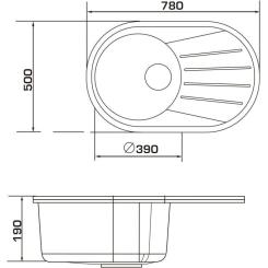 Мойка кухонная GRANADO MURCIA gris Фото 5