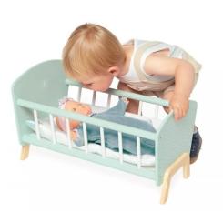Игровой набор Janod Кроватка для куклы мятная Фото 6