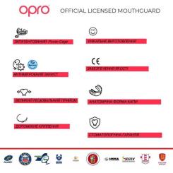 Капа Opro Bronze UFC дитяча White Фото 8