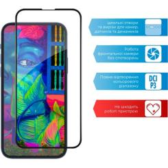 Стекло защитное ACCLAB Full Glue Apple iPhone 13 mini Фото 3