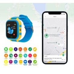 Смарт-часы Amigo GO009 Blue Yellow Фото 6