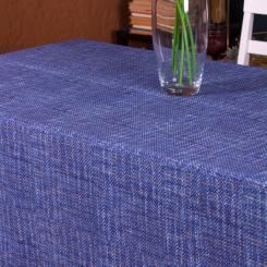 Скатерть MirSon Рогожа №209 Blue Binding 130x260 см Фото 2