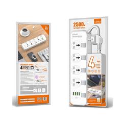 Сетевой фильтр питания LDNIO SC4408, 4 роз+4USB Фото 4