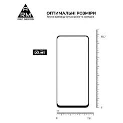 Стекло защитное Armorstandart Pro OPPO A96 Black Фото 2