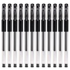 Ручка гелевая Baoke з грипом 0.5 мм, чорна Фото 1