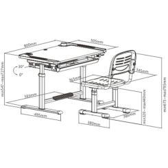 Парта со стулом FunDesk Littonia Pink Фото 11