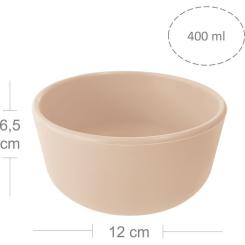 Тарелка детская MinikOiOi Bowl - Bubble Beige Фото 1