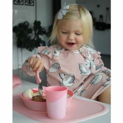 Набор детской посуды Twistshake Pastel Pink килимок з тарілкою Фото 1