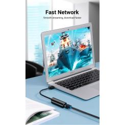 Переходник Vention USB 3.0 to Ethernet RJ45 1000Mb black Фото 3
