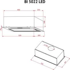 Вытяжка кухонная Perfelli BI 5022 I LED Фото 10
