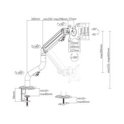 Кронштейн Gembird MA-DA1-02 Фото 1