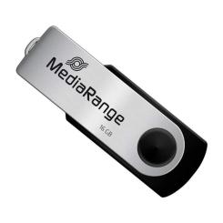 USB флеш накопитель Mediarange 16GB Black/Silver USB 2.0 Фото