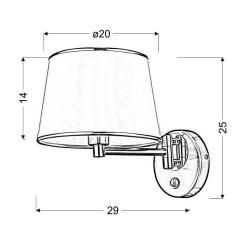 Бра Candellux 21-00883 IBIS Фото 1