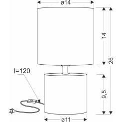 Настольная лампа Candellux 41-24398 DINA Фото 2