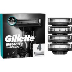 Сменные кассеты Gillette Mach3 Charcoal Древесный уголь 4 шт. Фото