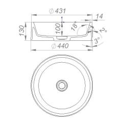 Раковина GRANADO Toro white Фото 4