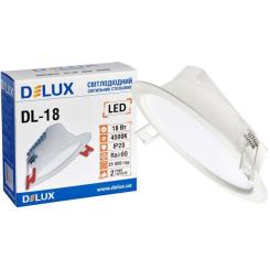Светильник Delux DL-18 4500К 18Вт 1440лм 230В D165мм Фото 2