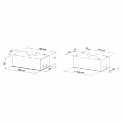 Вытяжка кухонная Eleyus GEMINI 700 LED 52 BL Фото 11