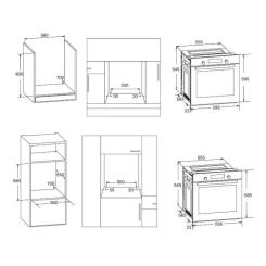 Духовой шкаф Pyramida PO 80 ME GBL Фото 7