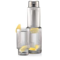 Графин Ardesto 800мл, боросилікатне скло, сірий Фото 3