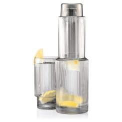 Графин Ardesto 800мл, боросилікатне скло, сірий Фото 4