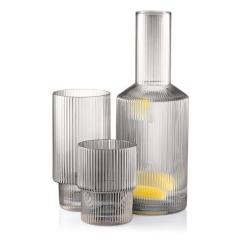 Графин Ardesto 800мл, боросилікатне скло, сірий Фото 5