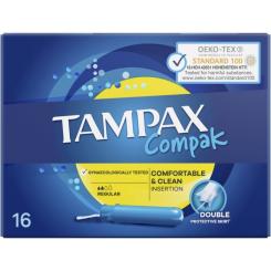 Тампоны Tampax Compak Regular с аппликатором 16 шт. Фото 1