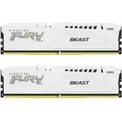 Модуль памяти для компьютера Kingston Fury (ex.HyperX) DDR5 64GB (2x32GB) 5600 MHz Beast White EXPO Фото