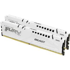 Модуль памяти для компьютера Kingston Fury (ex.HyperX) DDR5 64GB (2x32GB) 5600 MHz Beast White EXPO Фото 1