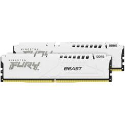 Модуль памяти для компьютера Kingston Fury (ex.HyperX) DDR5 64GB (2x32GB) 5600 MHz Beast White EXPO Фото 2