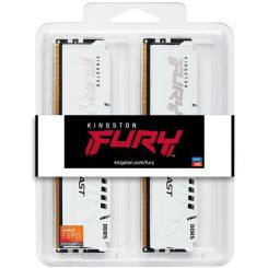 Модуль памяти для компьютера Kingston Fury (ex.HyperX) DDR5 64GB (2x32GB) 5600 MHz Beast White EXPO Фото 4