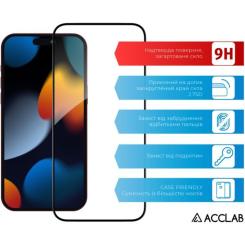 Стекло защитное ACCLAB Full Glue Apple iPhone 15 Pro Фото 2