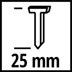 Гвозди Einhell для цвяхозабивача, 25мм, 3000шт Фото 1