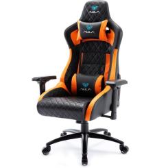 Кресло игровое Aula F1031 Gaming Chair Black/Orange Фото 2