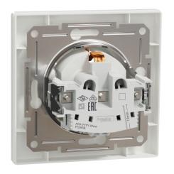 Розетка Schneider Electric ASFORA зі штор. біла Фото 6
