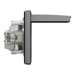 Розетка Schneider Electric ASFORA IP44, антрацит Фото 2