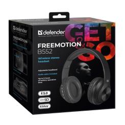 Наушники Defender FreeMotion B552 Bluetooth Black Фото 6