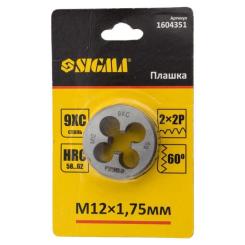 Плашка Sigma М12x1.75мм Фото 2