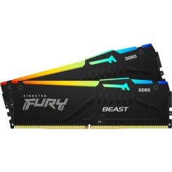 Модуль памяти для компьютера Kingston Fury (ex.HyperX) DDR5 16GB (2x8GB) 5600 MHz FURY Beast RGB Фото 2